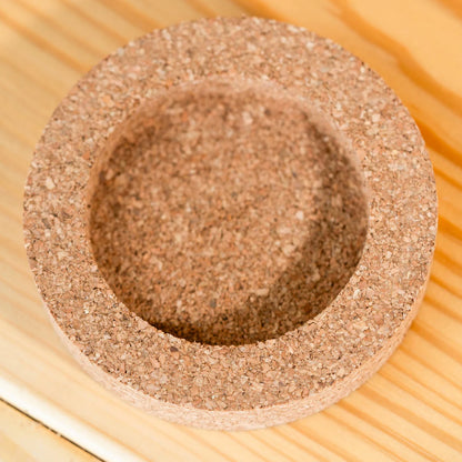 Coconut Shell Plant Pot with Cork Tray | Eco-Friendly Handcrafted Indoor Planter